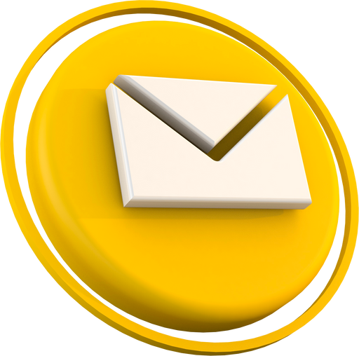 3d message icon  a modern email concept  on isolate background